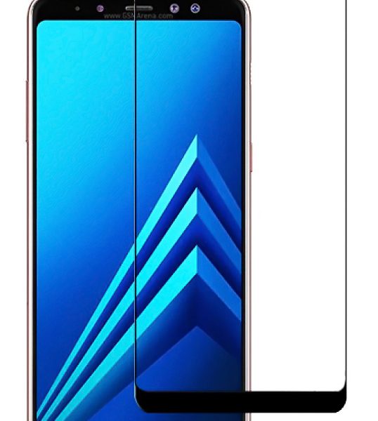 POWERTECH Tempered Glass 5D Full Glue για Samsung A8 Plus 2018, Black