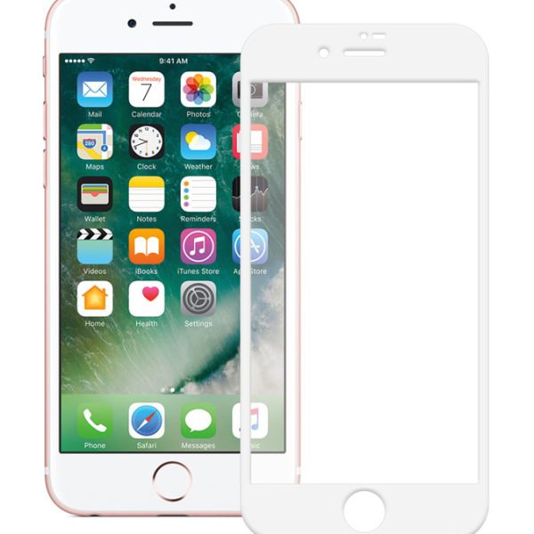 POWERTECH Tempered Glass 5D Full Glue για iPhone 7, White
