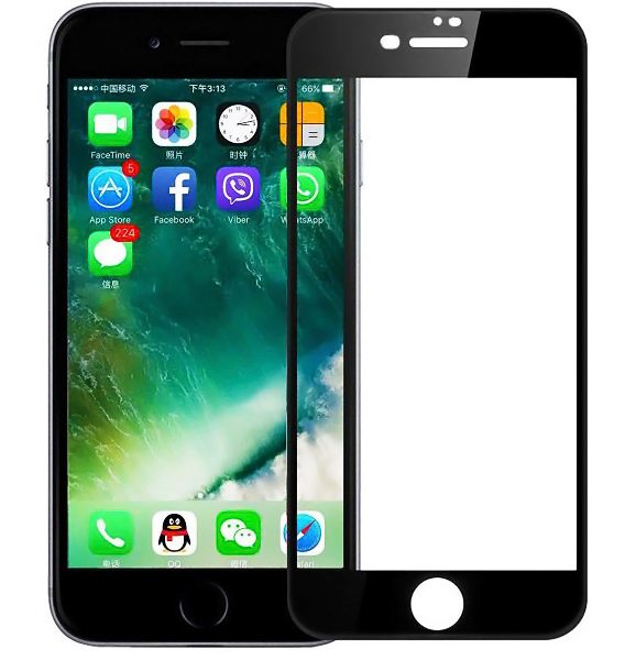 POWERTECH Tempered Glass 5D Full Glue TGC-0233 για iPhone 7 Plus, μαύρο