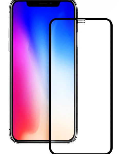 POWERTECH Tempered Glass 5D Full Glue για iPhone XS, Black