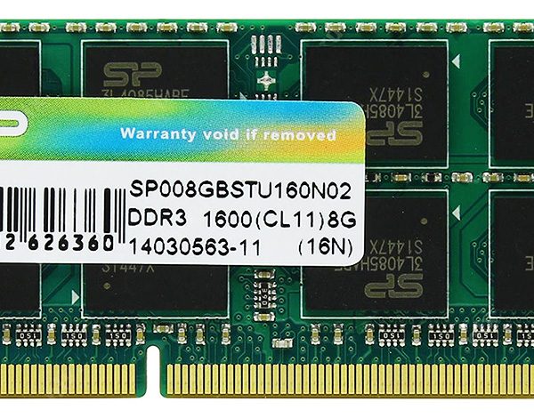 SILICON POWER Μνήμη RAM DDR3 SODimm, 8GB, 1600MHz, CL11