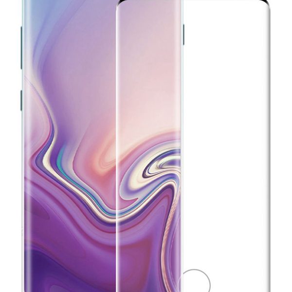 POWERTECH Tempered Glass 3D, half glue, curved, Samsung S10 Plus, μαύρο