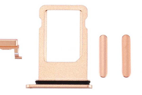 Υποδοχή κάρτας SIM και Side Button για iPhone 8, χρυσό