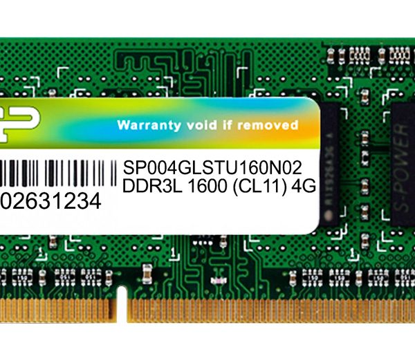 SILICON POWER Μνήμη DDR3L SODimm , 4GB, 1600MHz, PC3L-12800, CL11, 1.35v