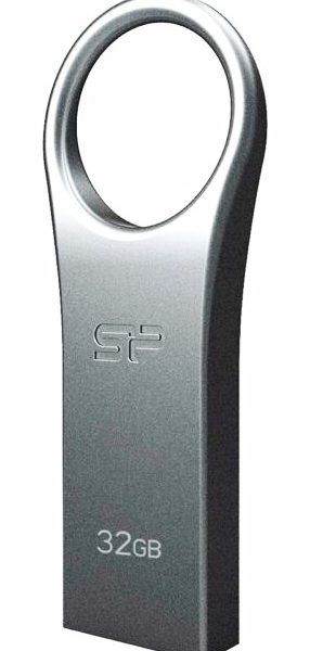 SILICON POWER USB Flash Drive Firma F80, 32GB, USB 2.0, ασημί