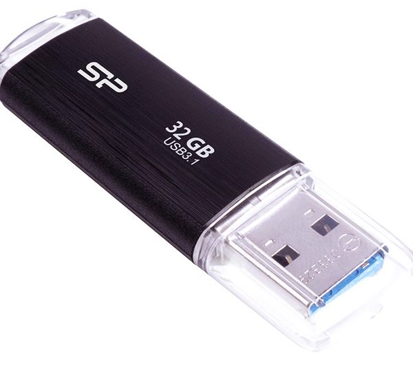 SILICON POWER USB Flash Drive Blaze B02, 32GB, USB 3.2, μαύρο