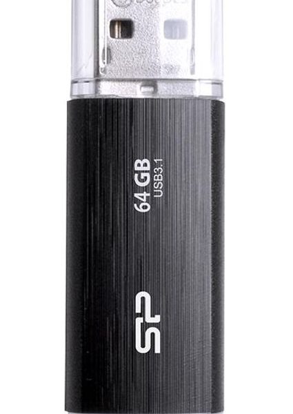 SILICON POWER USB Flash Drive Blaze B02, 64GB, USB 3.2, μαύρο