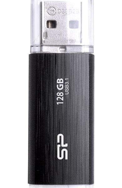 SILICON POWER USB Flash Drive Blaze B02, 128GB, USB 3.2, μαύρο