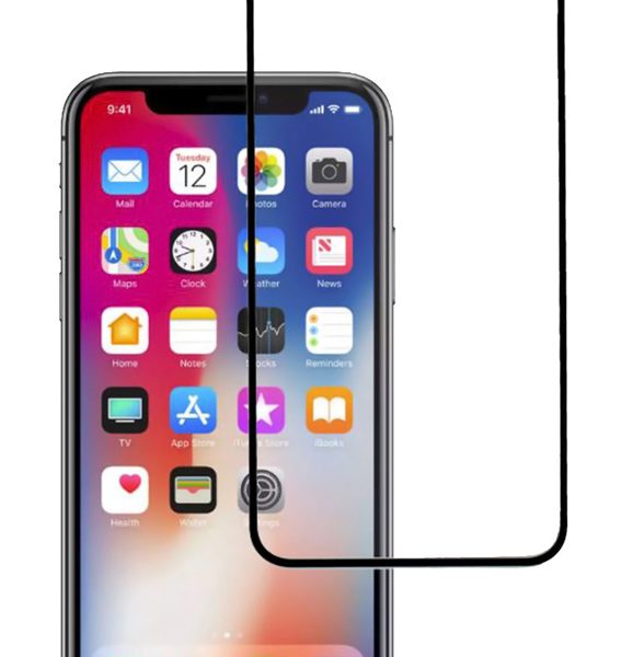 POWERTECH Tempered Glass 5D, Full Glue, iPhone 11 Pro, μαύρο