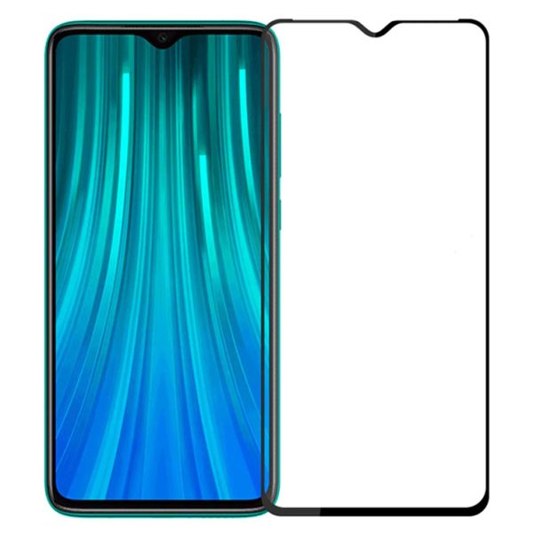 POWERTECH Tempered Glass 5D, Full Glue, Xiaomi Redmi Note 8, μαύρο