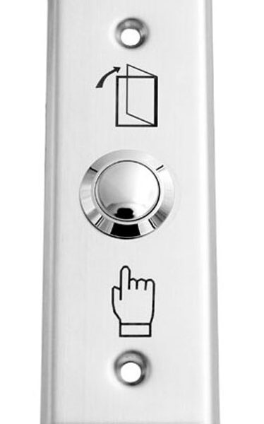 SECUKEY Χωνευτό μπουτόν SCK-CBUTTON1, 3Α, ασημί