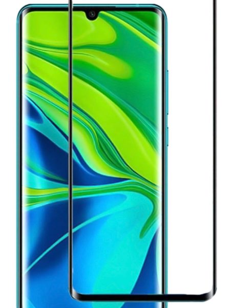 POWERTECH Tempered Glass 3D, Full Glue, Xiaomi Mi Note 10/10 Pro, μαύρο