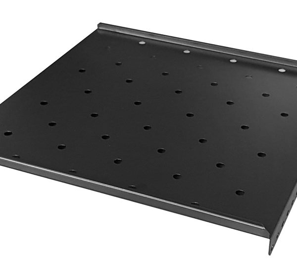 POWERTECH σταθερό ράφι για rack 19" NETW-0005, βάθος 475mm, μαύρο, 2τμχ