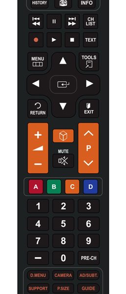 POWERTECH Τηλεχειριστήριο PT-834 για τηλεοράσεις Samsung