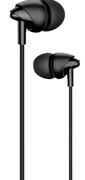 USAMS earphones με μικρόφωνο EP-39, 3.5mm σύνδεση, Φ10mm, 1.2m, μαύρα