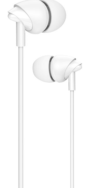 USAMS earphones με μικρόφωνο EP-39, 3.5mm σύνδεση, Φ10mm, 1.2m, λευκά