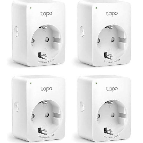 TP-LINK smart αντάπτορας ρεύματος TAPO-P100, Wi-Fi, ΒΤ, 4τμχ, Ver. 1.0