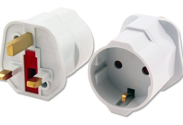 POWERTECH αντάπτορας ρεύματος PT-860 από UK σε German type, 13A, 10τμχ