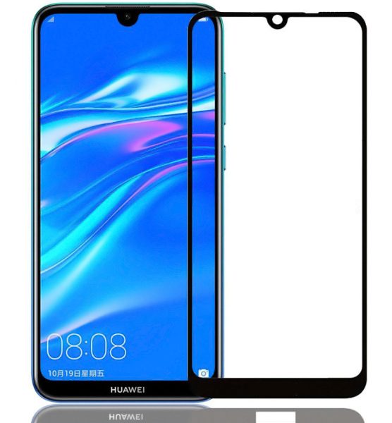 POWERTECH Tempered Glass 5D για Huawei Y8p, full glue, μαύρο