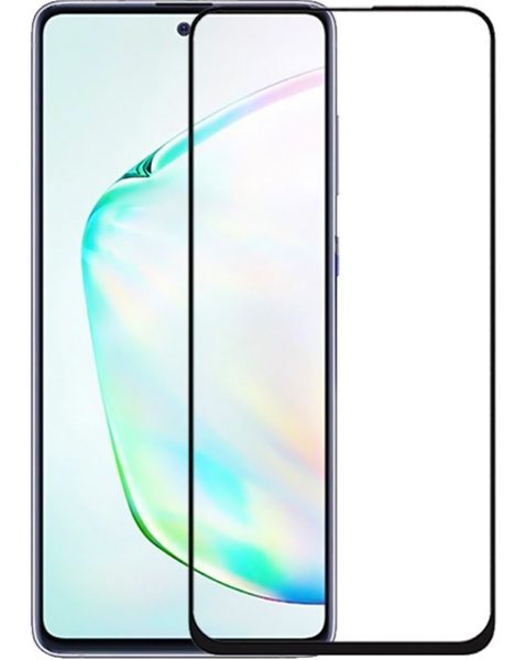 POWERTECH Tempered Glass 5D, full glue, για Samsung Note 10 Lite, μαύρο