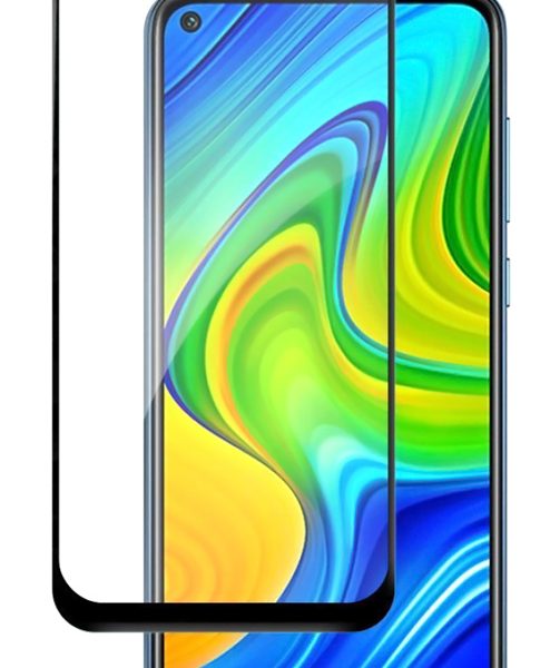 POWERTECH Tempered Glass 5D, full glue, για Xiaomi Redmi Note 9, μαύρο