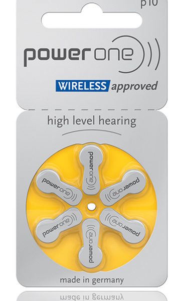 POWER ONE μπαταρίες ακουστικών βαρηκοΐας P10, mercury free, 1.45V, 6τμχ