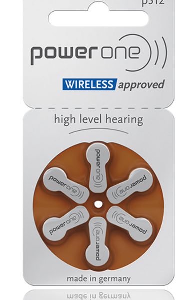 POWER ONE μπαταρίες ακουστικών βαρηκοΐας P312, mercury free, 1.45V, 6τμχ