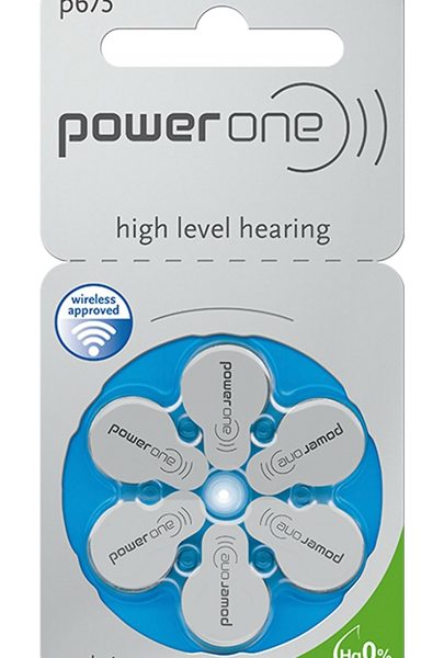 POWER ONE μπαταρίες ακουστικών βαρηκοΐας P675, mercury free, 1.45V, 6τμχ