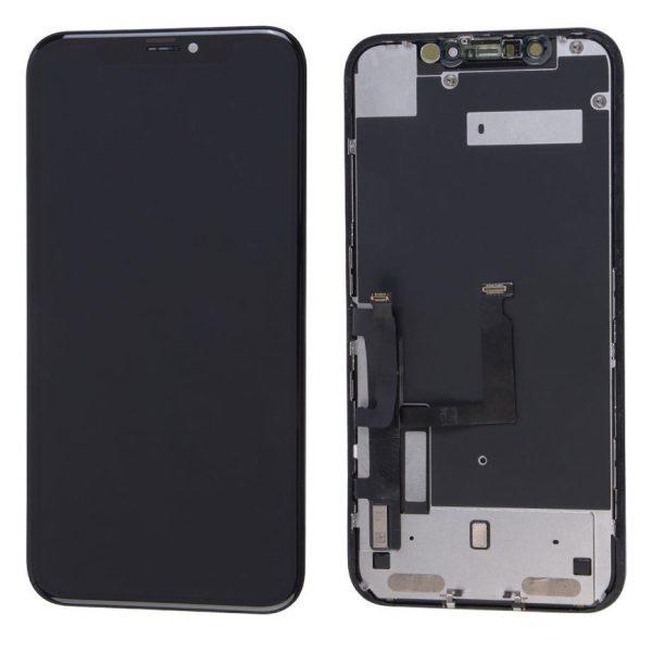 TW INCELL LCD ILCD-017 για iPhone ΧR, camera-sensor ring, earmesh, μαύρη