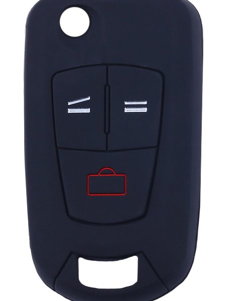 Θήκη κλειδιού για αυτοκίνητα Opel 1005-02, εύκαμπτη, μαύρη