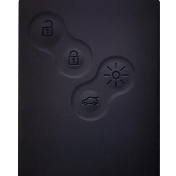 Θήκη κλειδιού για αυτοκίνητα Renault 1010-01, εύκαμπτη, μαύρη