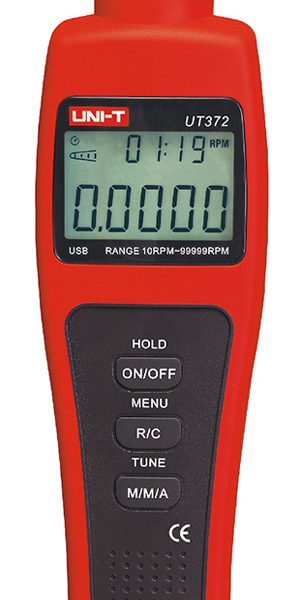 UNI-T ταχόμετρο UT372, με οθόνη LCD, USB