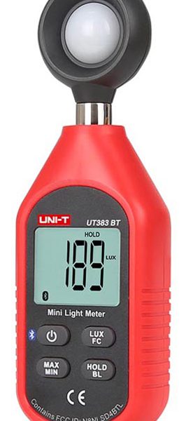 UNI-T φωτόμετρο UT383BT με εύρος μέτρησης έως 199900 Lux, Bluetooth