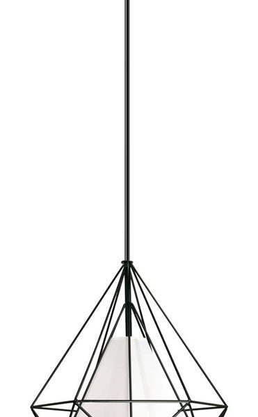 POWERTECH φωτιστικό οροφής HLL-0005, E27, Φ27, μεταλλικό, λευκό-μαύρο