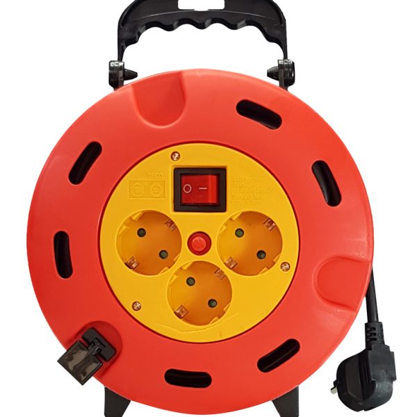 POWERTECH μπαλαντέζα κλειστού τύπου PT-896, 3x schuko, 16A, 5m