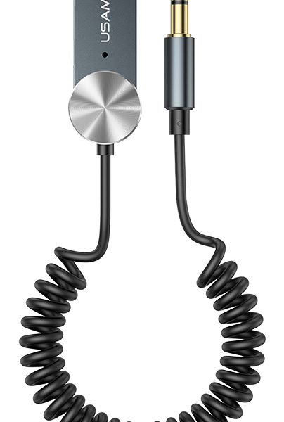 USAMS Bluetooth car audio receiver US-SJ464, μεταλλικό, γκρι