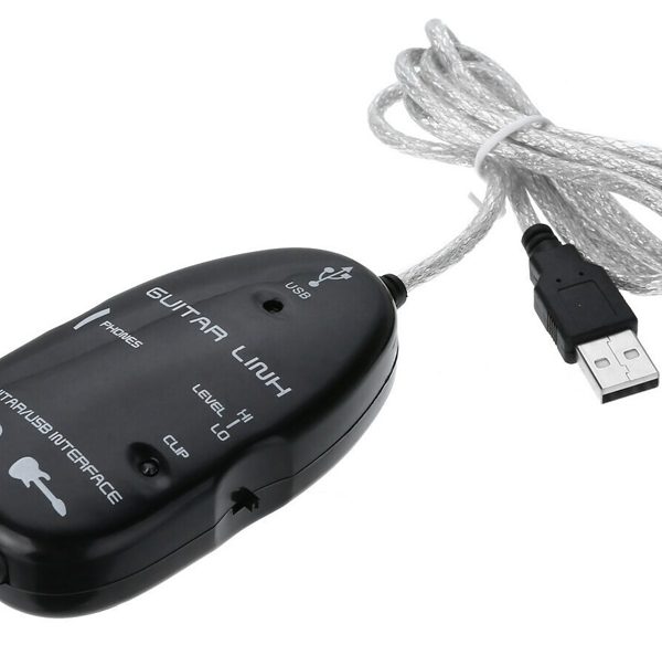 POWERTECH USB Guitar Link CAB-U140, για σύνδεση κιθάρας σε PC, 1m