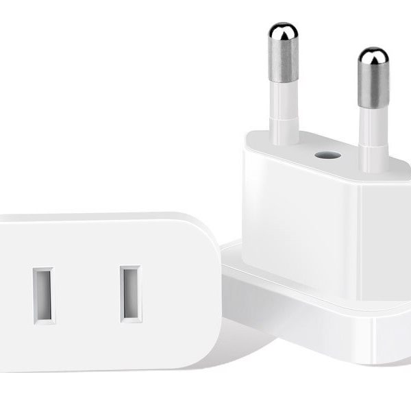 POWERTECH αντάπτορας πρίζας US σε EU PT-927, με ασφάλεια, 4.8mm, λευκός