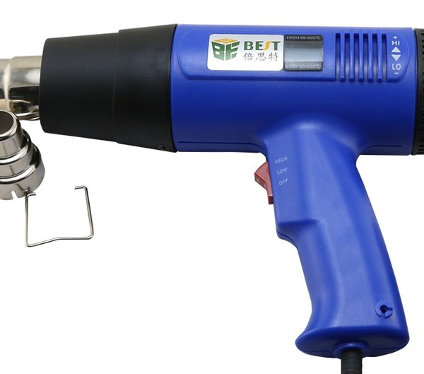 BEST Πιστόλι θερμού αέρα BST-8016D, LCD, 1600W, μπλε