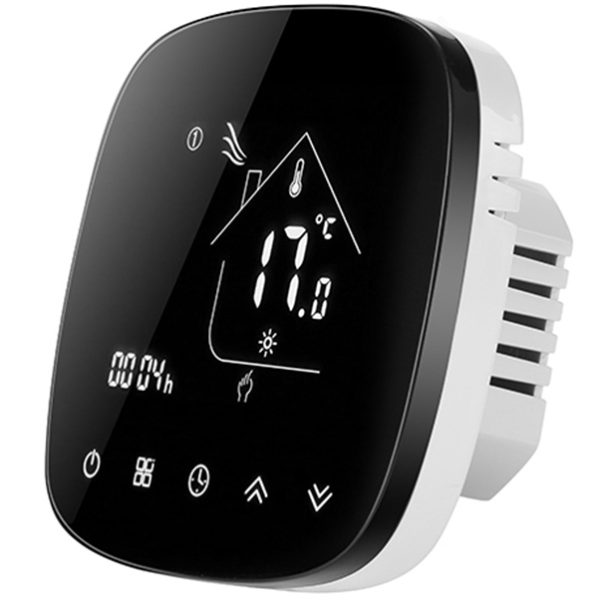 Smart θερμοστάτης αερίου BHT-001-GCLW, WiFi, χωνευτός, μαύρος