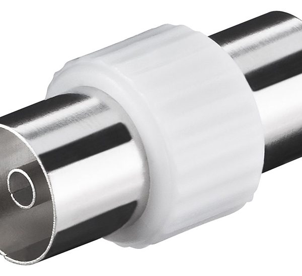 POWERTECH αντάπτορας καλωδίου κεραίας CAB-V030, θηλυκό, λευκός, 5τμχ