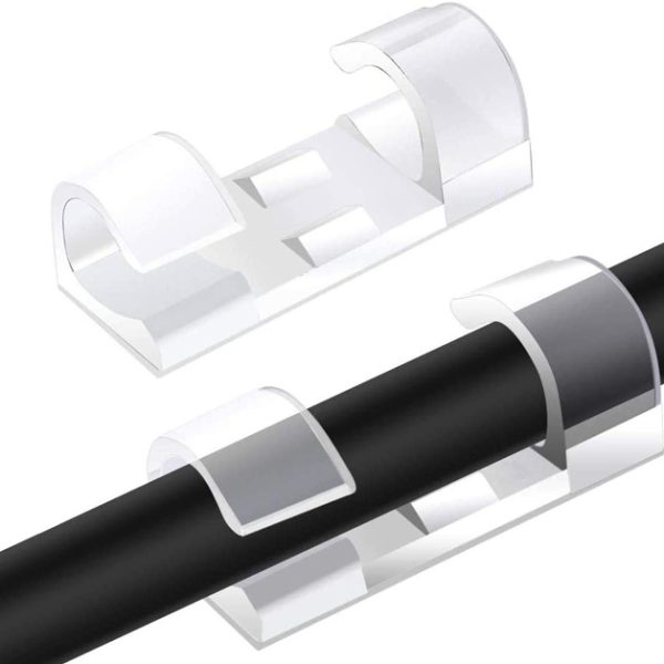 POWERTECH οργανωτής καλωδίων TIES-032, 3.3x1x1cm, διαφανές, 20τμχ