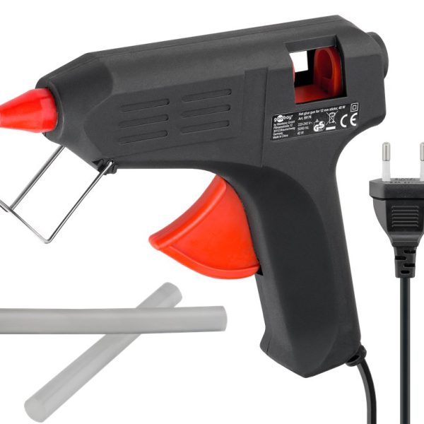 GOOBAY θερμικό πιστόλι σιλικόνης 59176, 20W, 11-12mm, μαύρο