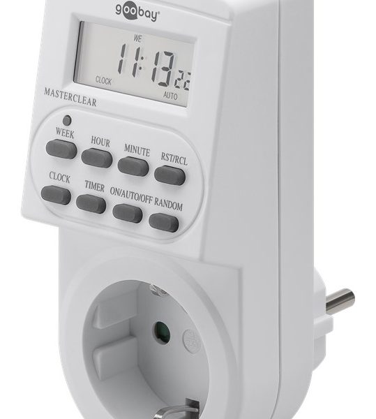 GOOBAY ψηφιακός χρονοδιακόπτης ρεύματος 51277, λευκός