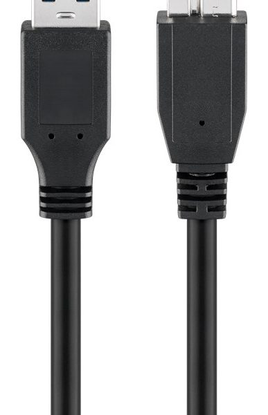 GOOBAY καλώδιο USB 3.0 σε USB 3.0 micro Τype B 95026, 1.8m, μαύρο