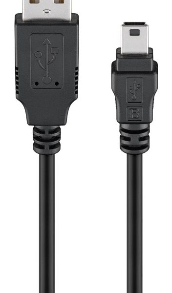 GOOBAY καλώδιο USB 2.0 σε USB Mini 93623, copper, 1.5m, μαύρο