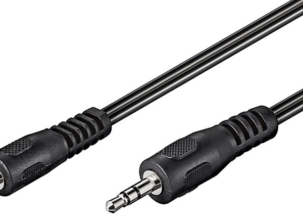 GOOBAY καλώδιο ήχου 3.5mm 50019, 3 pin stereo, 1.5m, μαύρο