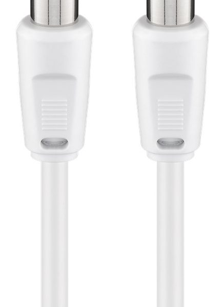 GOOBAY καλώδιο κεραίας αρσενικό 68147, <70dB, CCS, 2.5m, λευκό