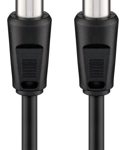 GOOBAY καλώδιο κεραίας αρσενικό 68148, <70dB, CCS, 2.5m, μαύρο