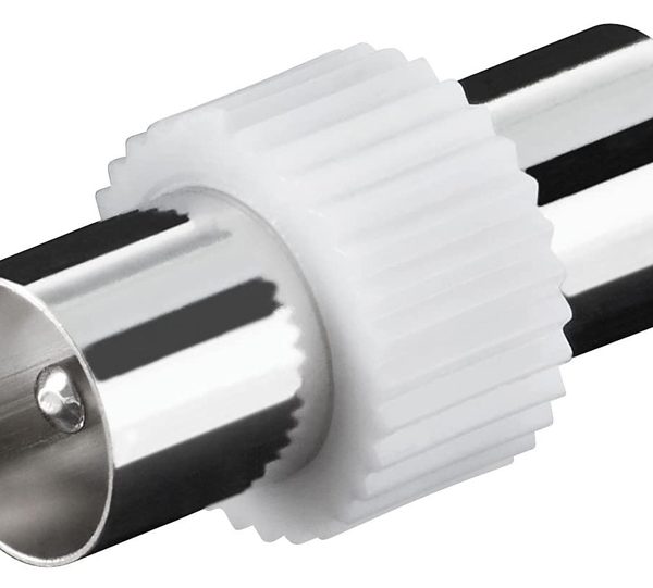 GOOBAY αντάπτορας καλωδίου coaxial 11535, αρσενικό, λευκό, 10τμχ
